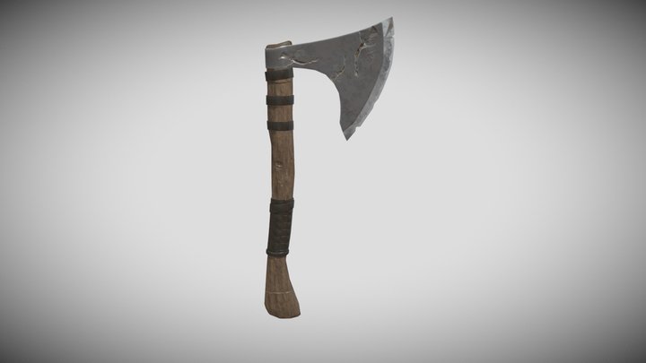 MedievalAxe_Lowpoly 3D Model