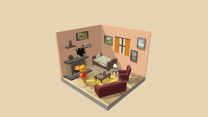Winnie's room 3D Model