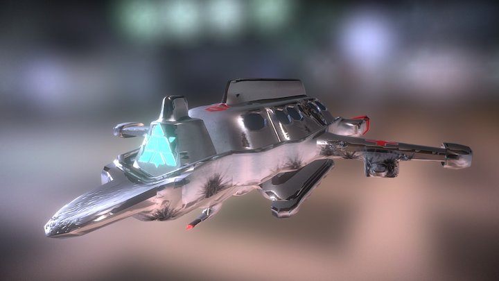 Medical Transport Ship 3D Model