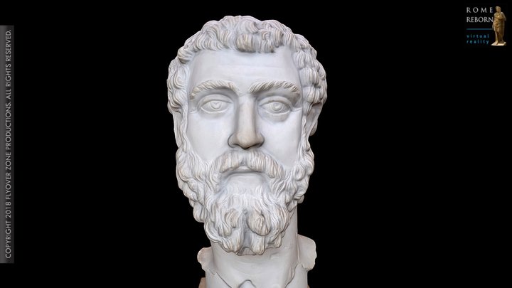 3D rendering of Septimius Severus