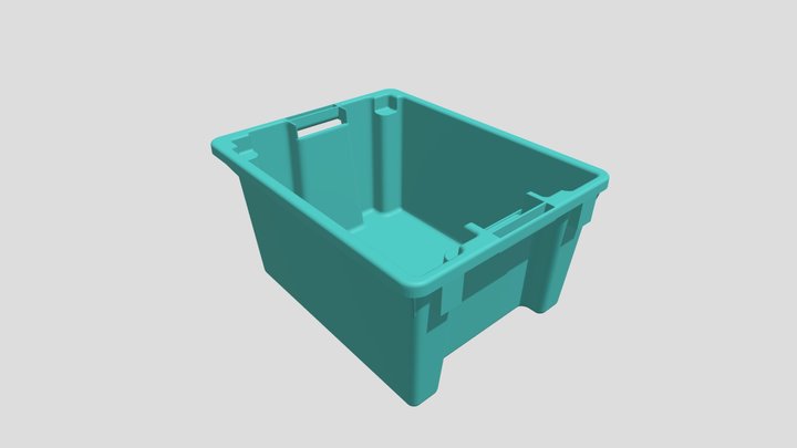 JOIN 5325 Stackable And Neastable Plastic Crate 3D Model