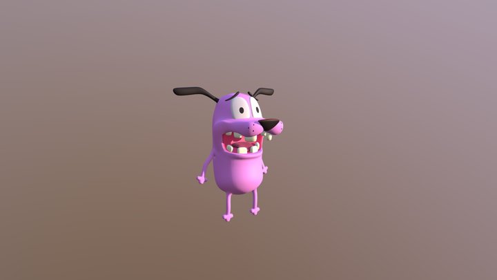 Courage the Cowardly Dog 3D Model