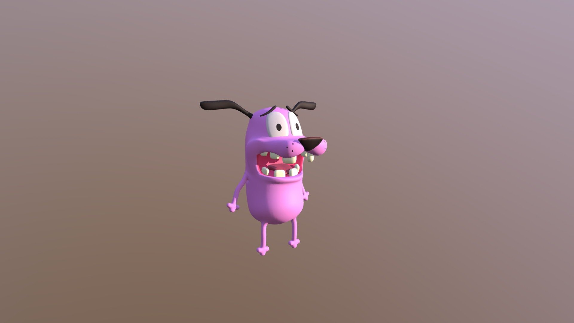 Cowardly chat the vr courage dog Adult Courage