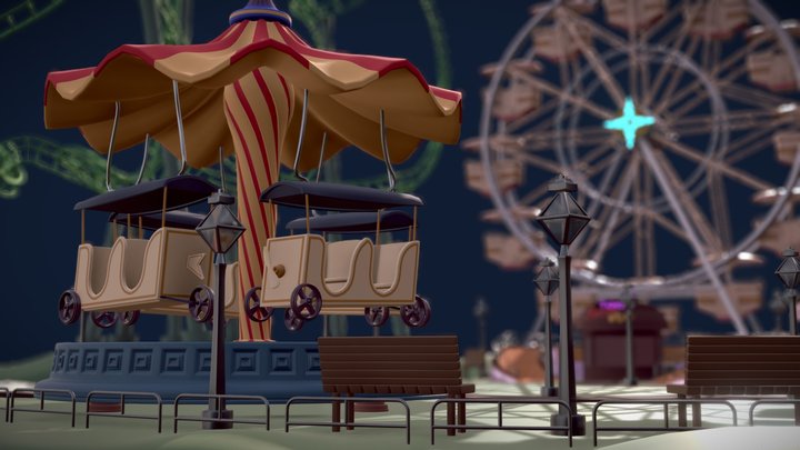 Amusement park 3D Model