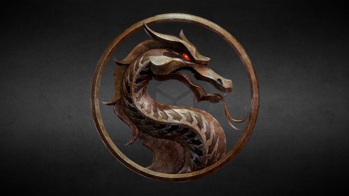 Mortal Kombat Logo 3D Model