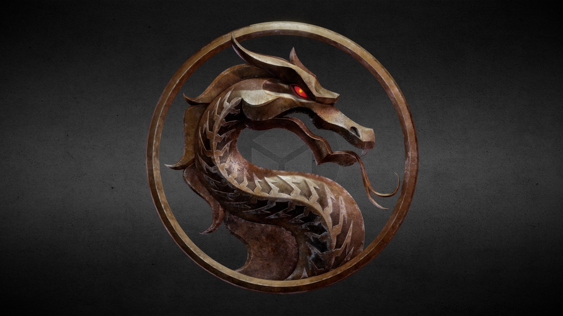 Mortal Kombat Logo - 3D model by zammon (@zammon) [6077d8a]