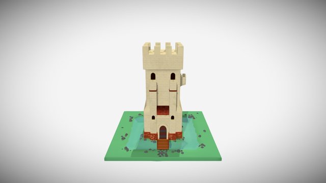 Cute Castle 3D Model