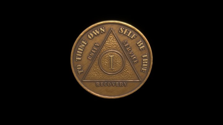 AA Coin 3D Model