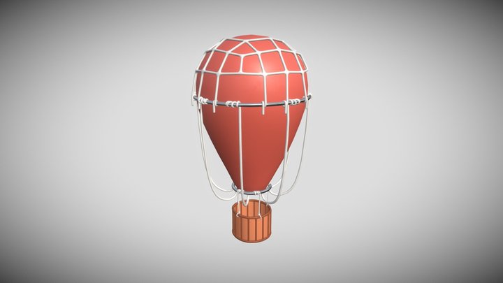 hot air balloon free 3D Model
