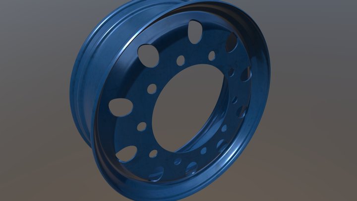 Модель Заднего Диска Трактора Т40 3D Model
