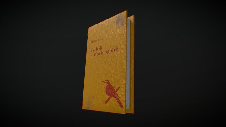 Book low poly prop