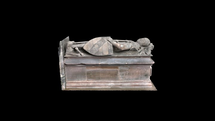 Tomb, probably of Sir Richard de Pembrugge. 3D Model