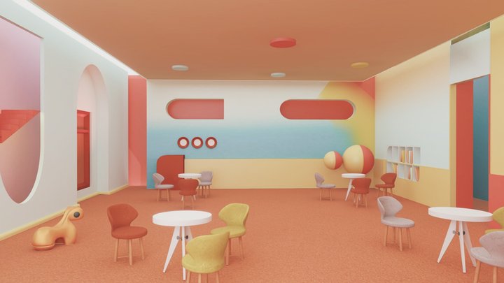 kindergarten interior 3D Model