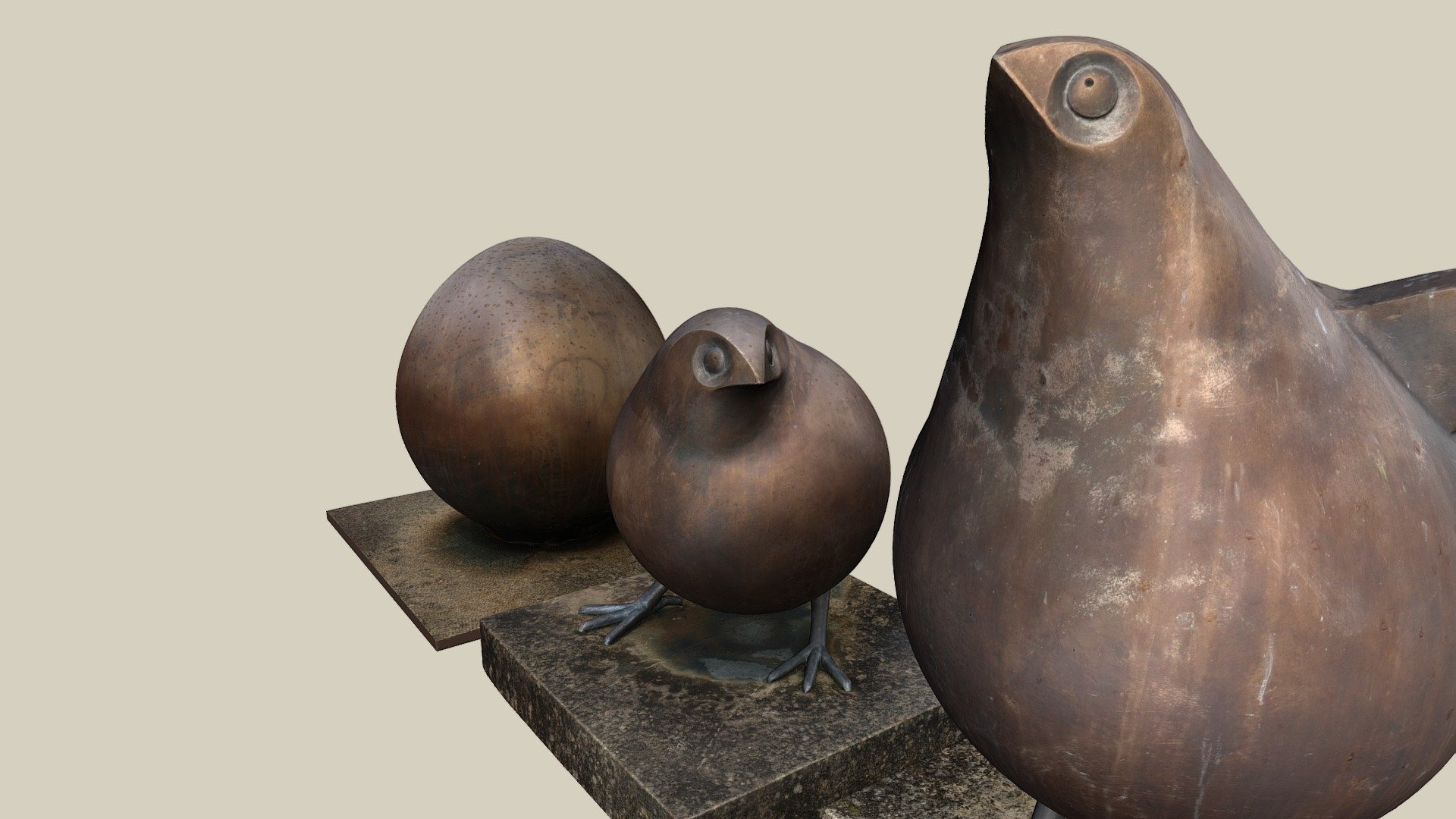 Bronzeplastiken — Sketchfab embed 3D viewer