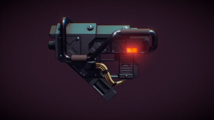 C.H.U.N.K. Submachine Gun 3D Model