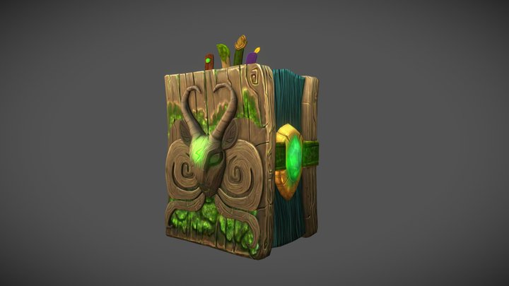 Stylized Book 3D Model