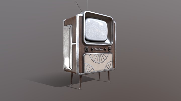 TVset Art Deco 3D Model