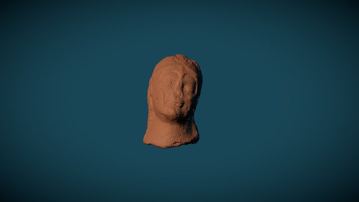 Testa di Minerva elmata 3D Model