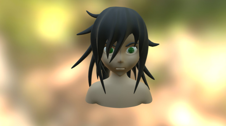 Tomoko - 3D model by Lantern_Slime [608391b] - Sketchfab