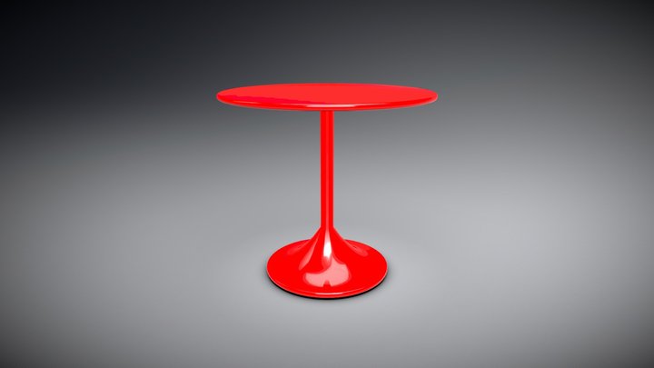 SIMPLE ROUND TABLE OBJ 3D Model