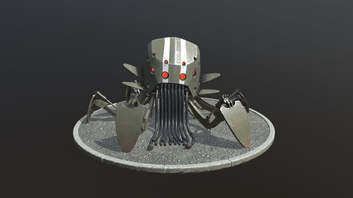 Spider Bot 3D Model