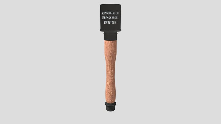 Stielhandgranate24 3D Model