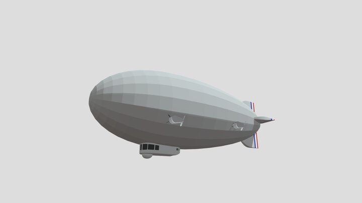 Los Angeles Airship TOON 3D Model