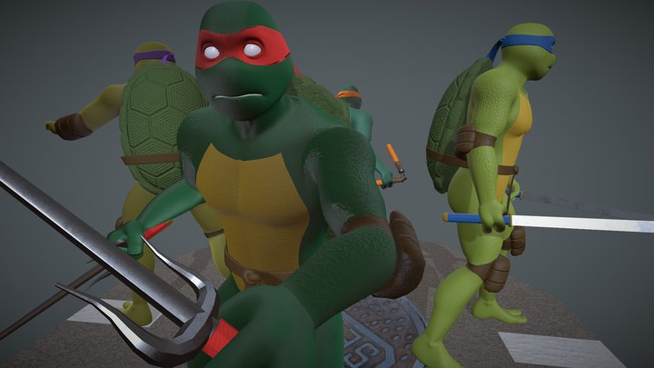 Ninja Turtles 3D Model