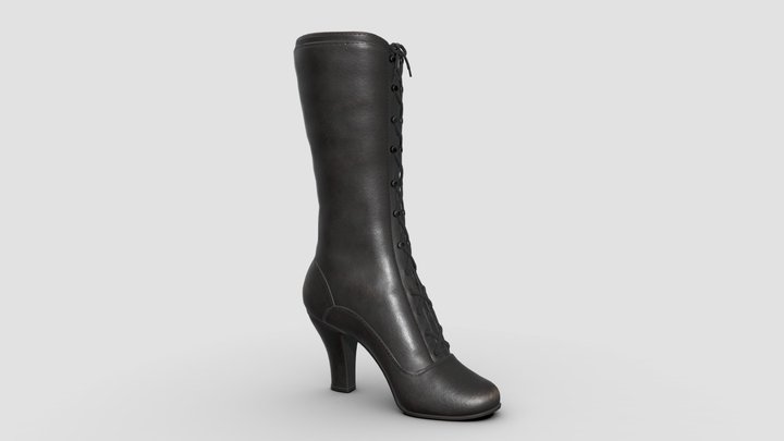 Vintage Boots 3D Model