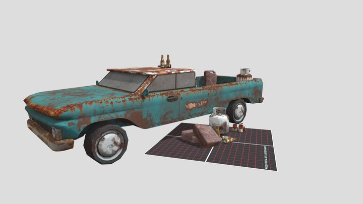 DAE 5 Finished props - Forest loner 3D Model