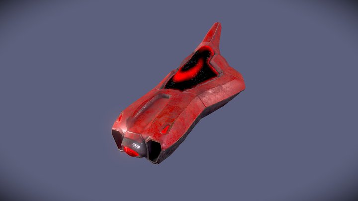 Futuristic Laser Drone 3D Model