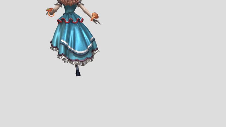 Fleur de Bleau – Guinevere Skin (Mobile Legends) 3D Model