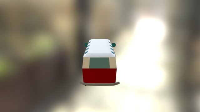 Kombi Ssmba 1962 3D Model