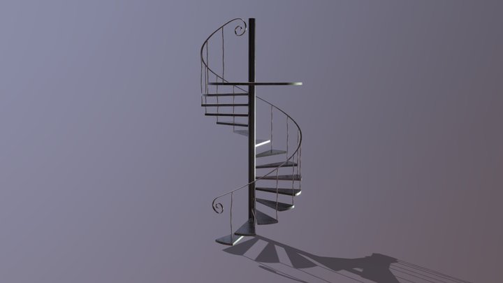 Little Things Series: Spiral Staircase 3D Model