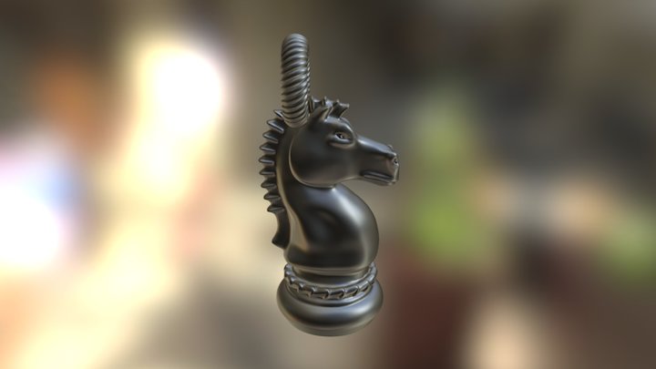 Chess Knight Pendant/Keychain 3D Model
