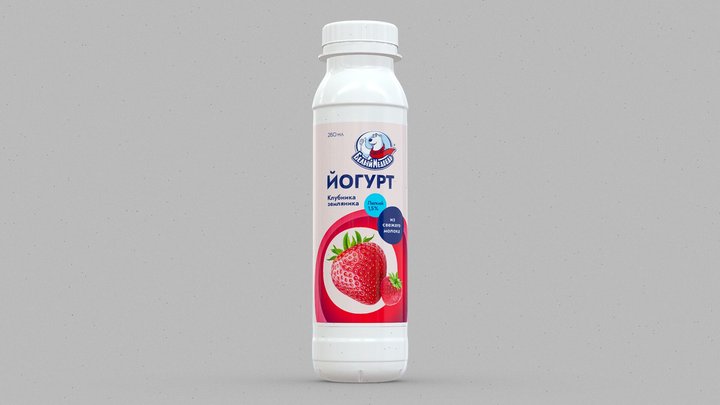 Yogurt-Bottle-BM 3D Model