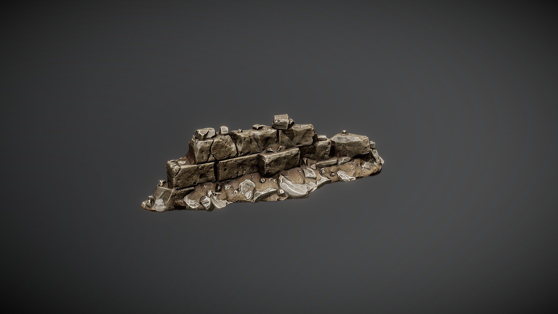 Broken Wall - 3D Model By Phlox (@Phloxie) [608b606] - Sketchfab