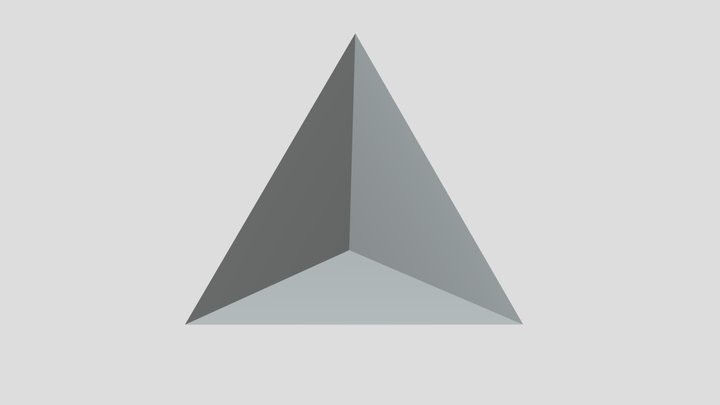 Üçgen Piramit 3D Model