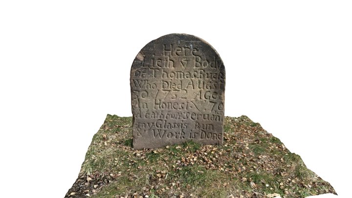 Gravestone of Thomas Buck 3D Model