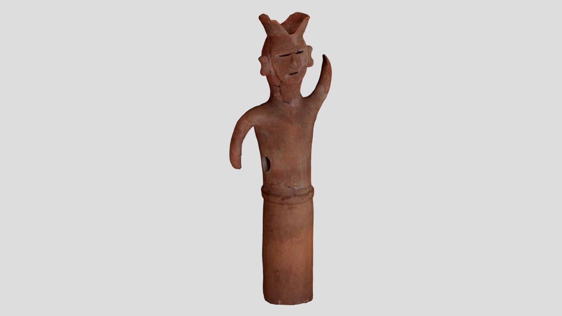 人物埴輪（瓦塚古墳）　Human-shaped Haniwa