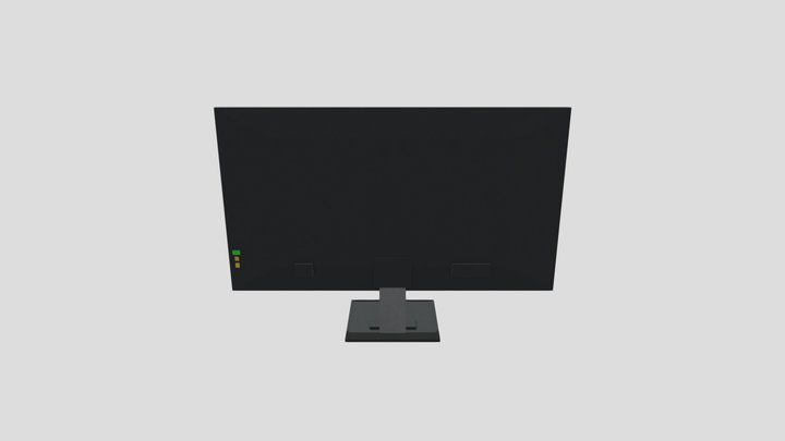 Generic Monitor Low Poly 3D Model