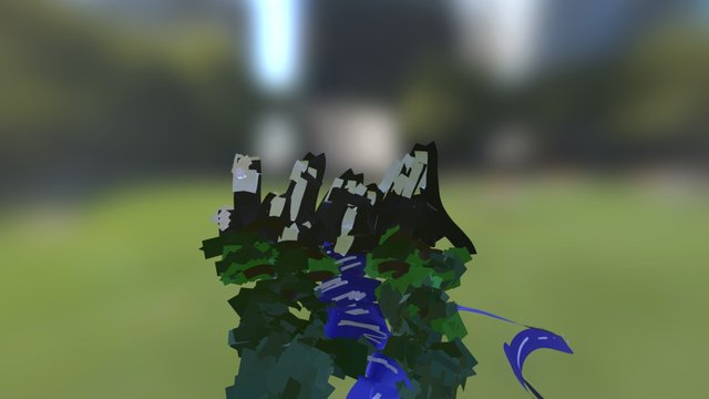 Mountain Scene 3D Model