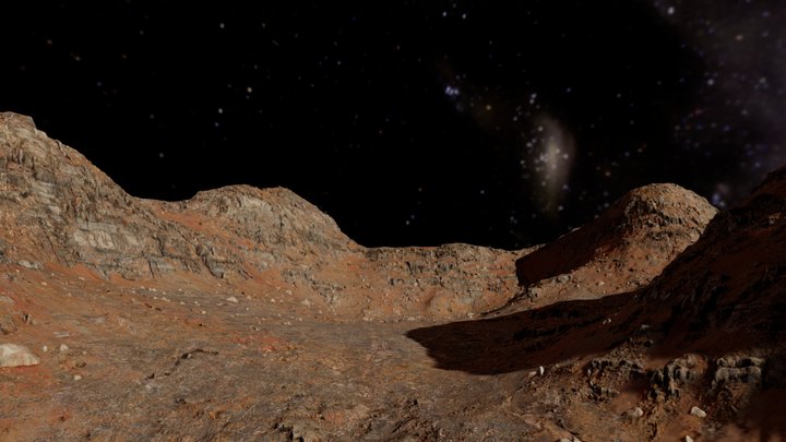 Martian landscape I 3D Model