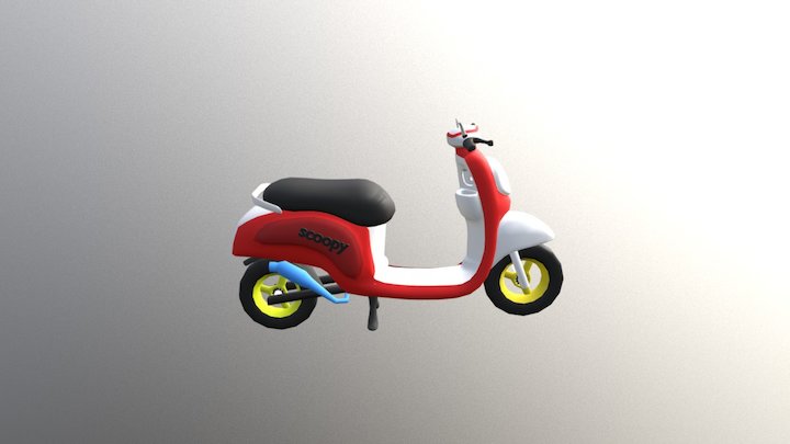 motorcycle by smkn 1 jetis 3D Model