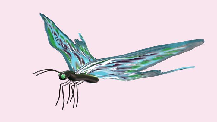 Sheer butterfly 3D Model