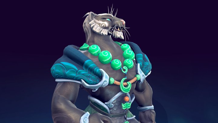 Stylized Creation | Water Tiger 3D Model