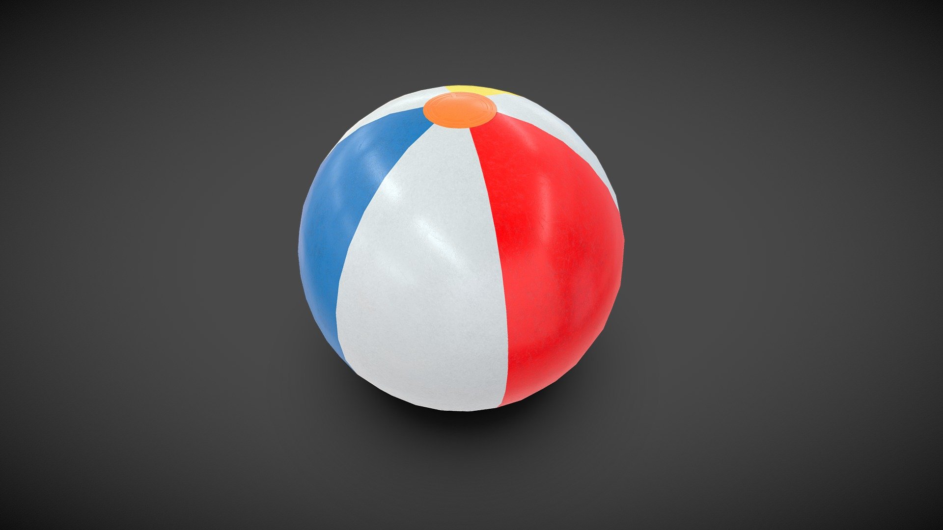 Beach Ball Low-poly — Sketchfab embed 3D viewer
