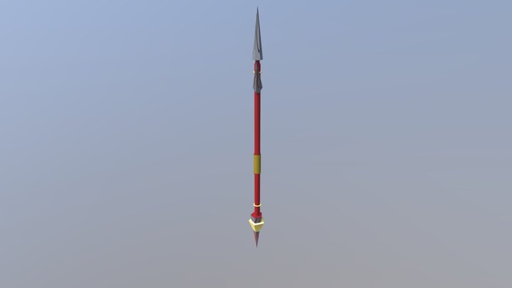 Spear Sketch Fab 3D Model