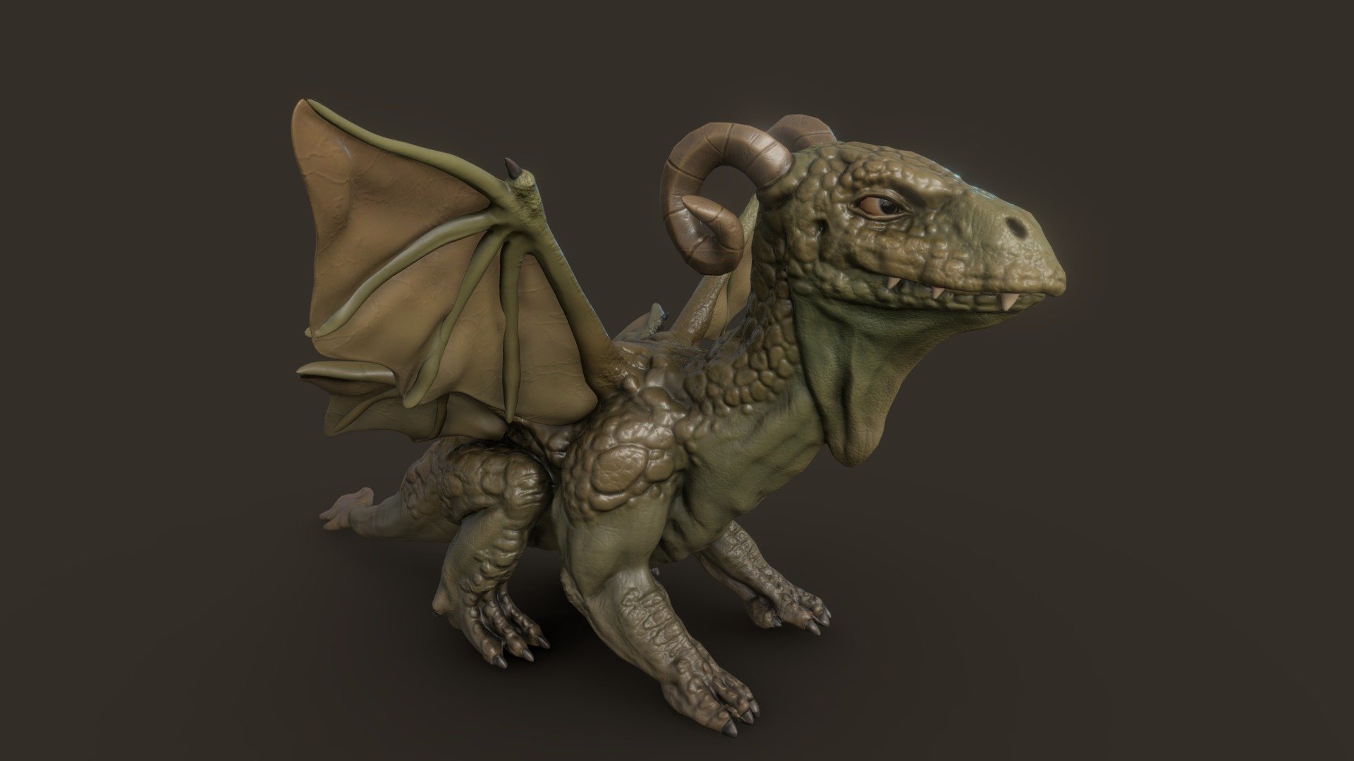 small dragon - Download Free 3D model by Tinus (@HeerBeer) [6093065 ...