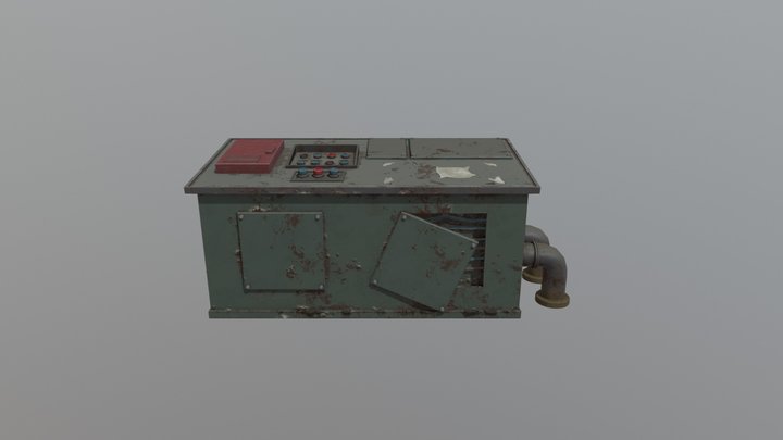 Rusted Workstation 3D Model